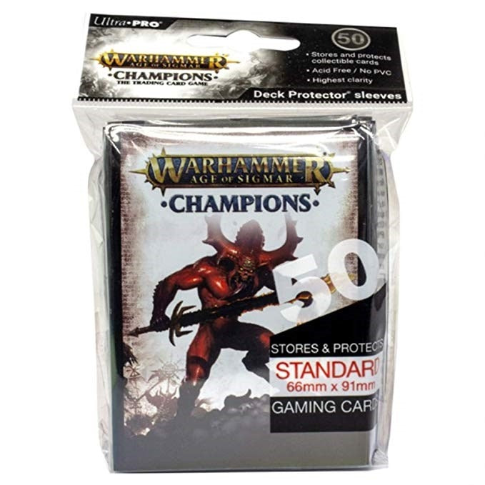 Image for Warhammer: Age of Sigmar - Champions Standard Deck Protectors - Chaos (50-Pack) - Card Sleeves