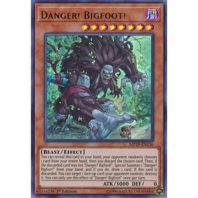 Image for Danger! Bigfoot! (MP19-EN136) (MP19) - YuGiOh