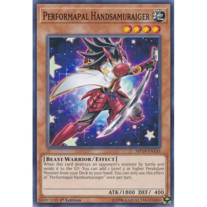 Image for Performapal Handsamuraiger (MP19-EN145) (MP19) - YuGiOh