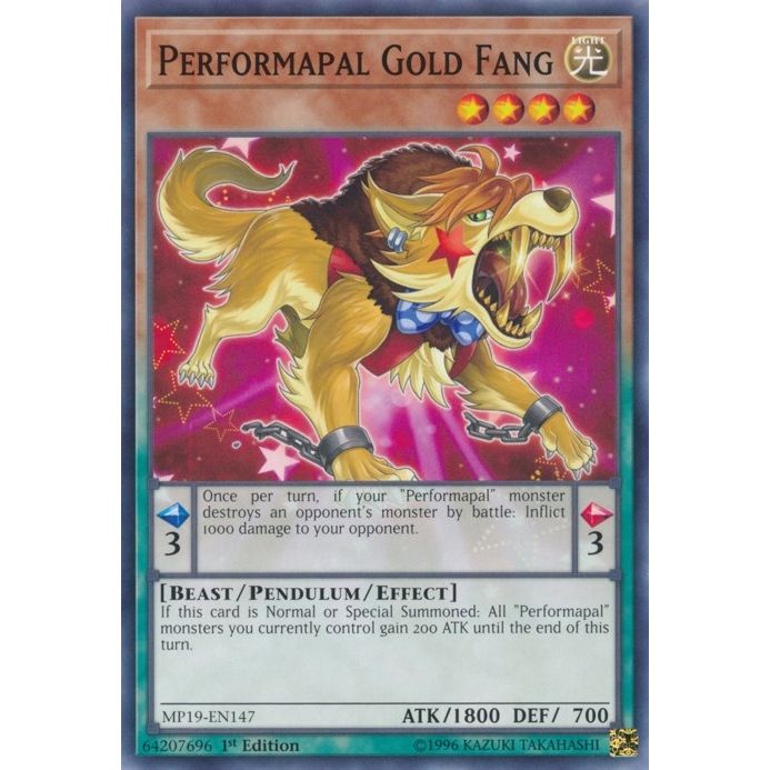 Image for Performapal Gold Fang (MP19-EN147) (MP19) - YuGiOh