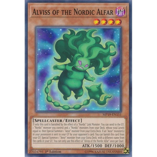 Image for Alviss of the Nordic Alfar (MP19-EN151) (MP19) - YuGiOh