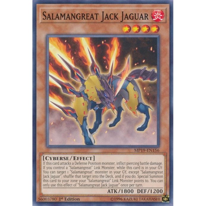 Image for Salamangreat Jack Jaguar (MP19-EN156) (MP19) - YuGiOh