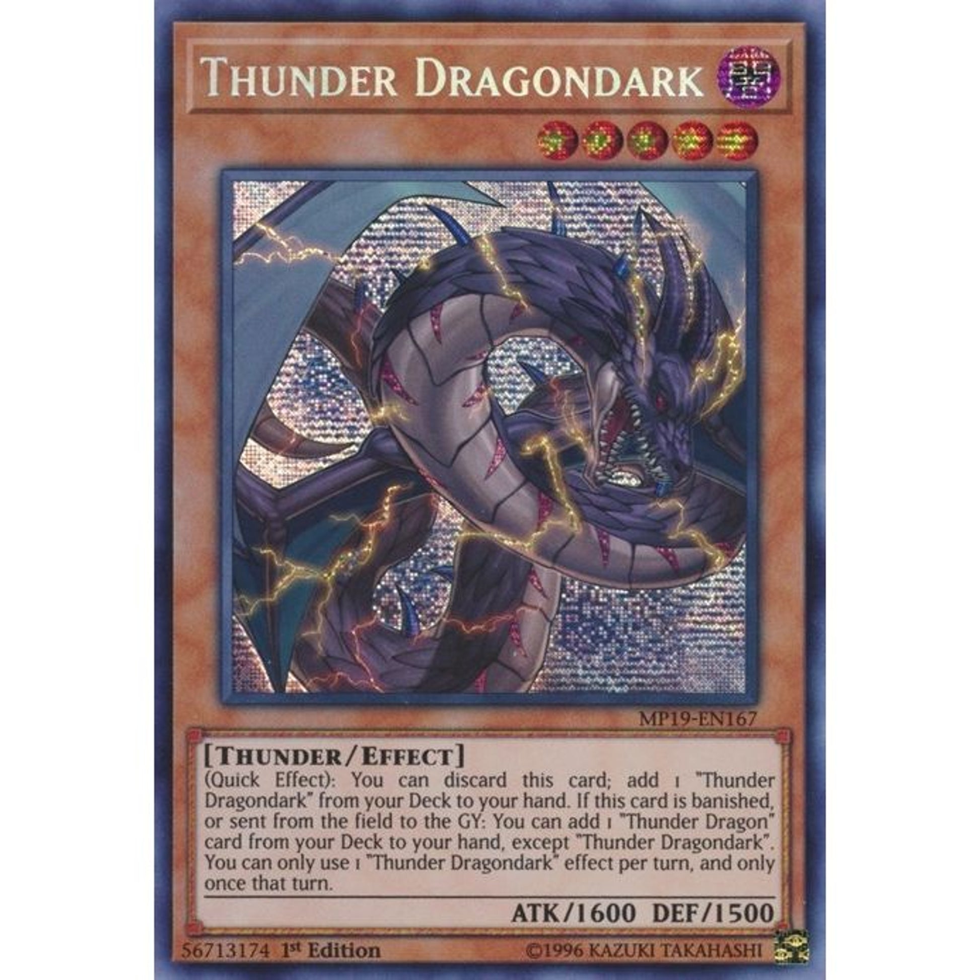 Image for Thunder Dragondark (MP19-EN167) (MP19) - YuGiOh