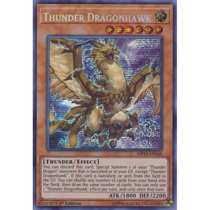 Image for Thunder Dragonhawk (MP19-EN168) (MP19) - YuGiOh