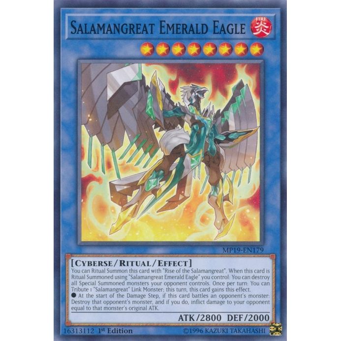 Image for Salamangreat Emerald Eagle (MP19-EN179) (MP19) - YuGiOh