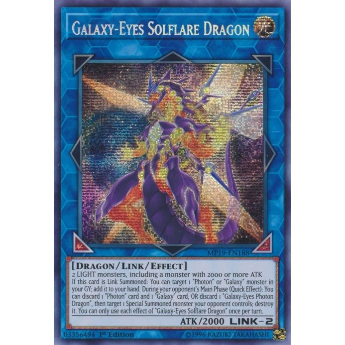 Image for Galaxy-Eyes Solflare Dragon (MP19-EN188) (MP19) - YuGiOh