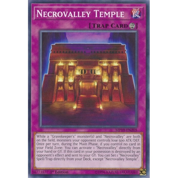 Image for Necrovalley Temple (MP19-EN205) (MP19) - YuGiOh