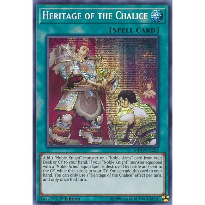 Image for Heritage of the Chalice (MP19-EN224) (MP19) - YuGiOh
