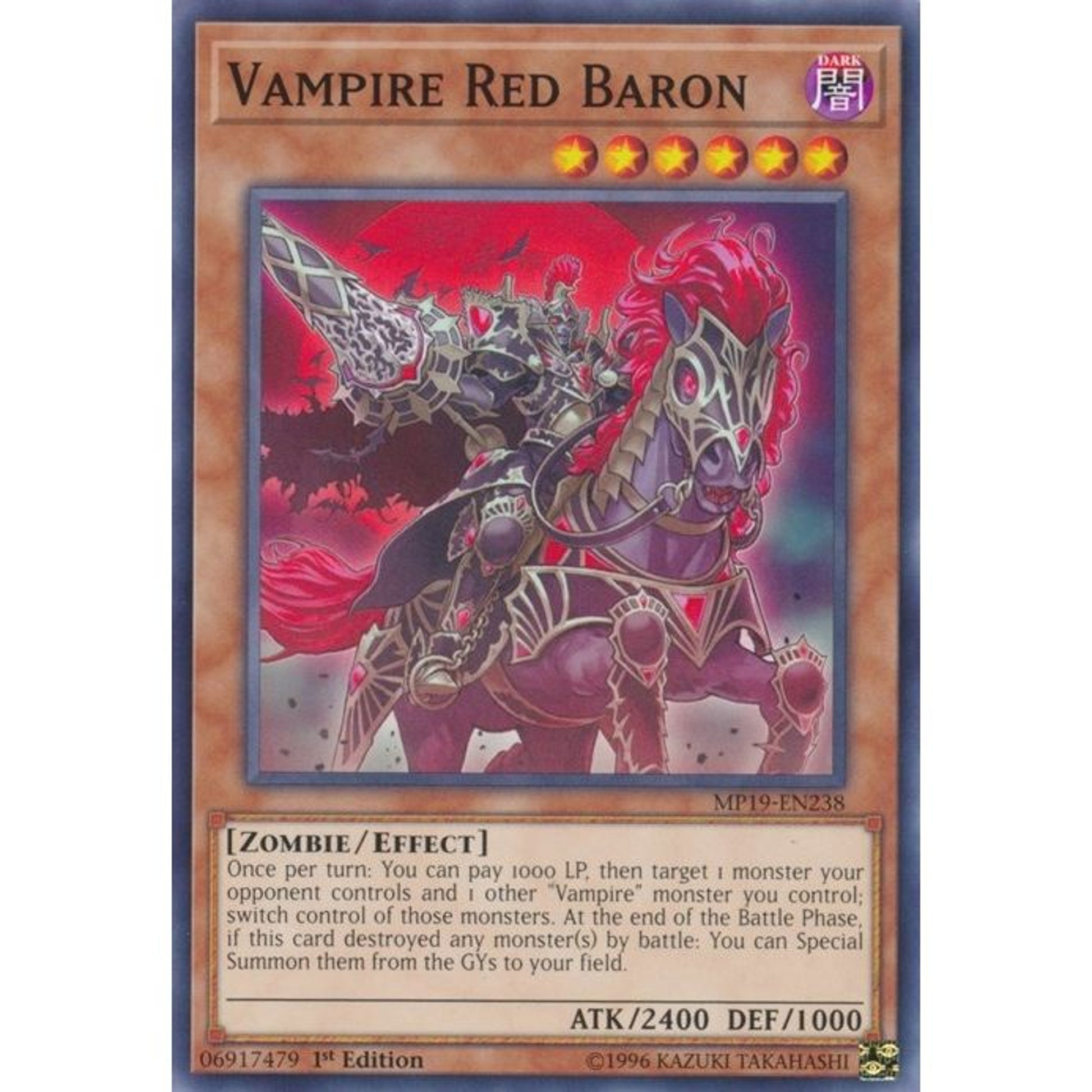 Image for Vampire Red Baron (MP19-EN238) (MP19) - YuGiOh