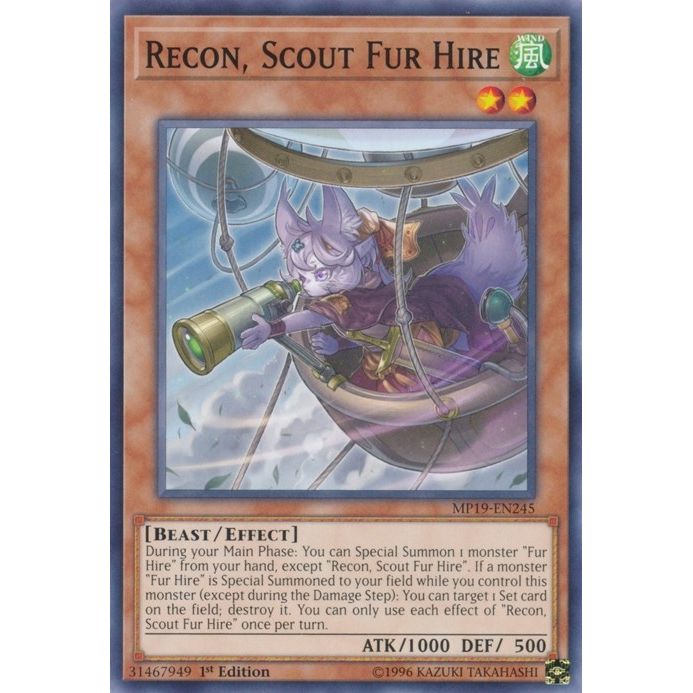 Image for Recon, Scout Fur Hire (MP19-EN245) (MP19) - YuGiOh