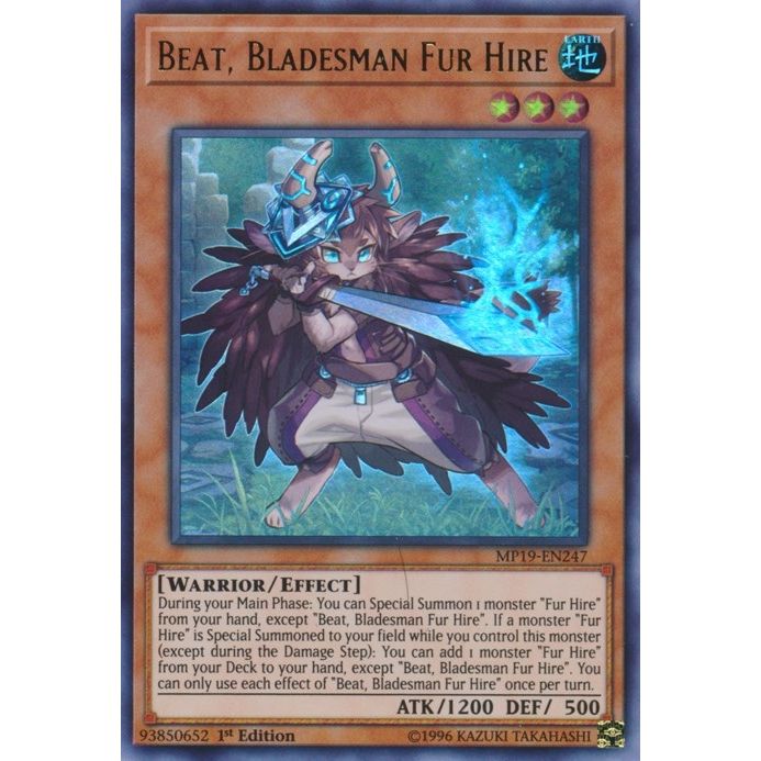 Image for Beat, Bladesman Fur Hire (MP19-EN247) (MP19) - YuGiOh