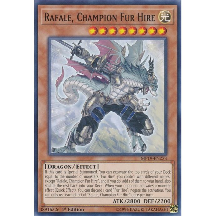 Image for Rafale, Champion Fur Hire (MP19-EN253) (MP19) - YuGiOh