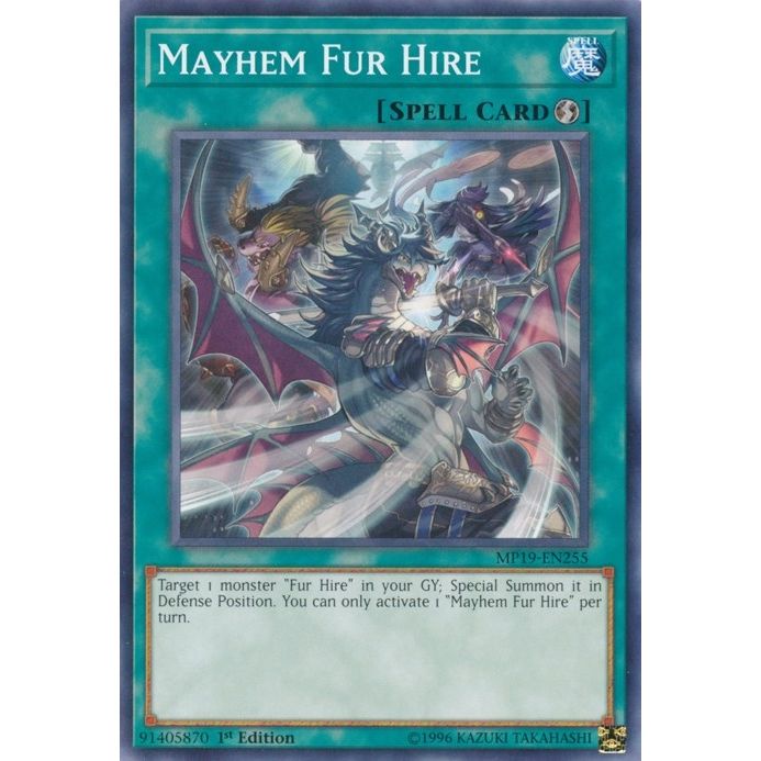 Image for Mayhem Fur Hire (MP19-EN255) (MP19) - YuGiOh