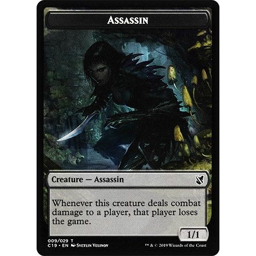 Image for Assassin // Morph Double-Sided Token (9 // 27) (C19) - Magic: The Gathering
