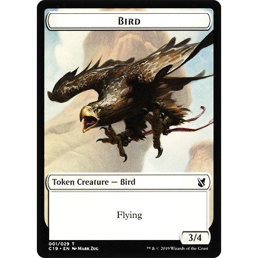 Image for Bird (001) // Sculpture Double-Sided Token (1 // 24) (C19) - Magic: The Gathering