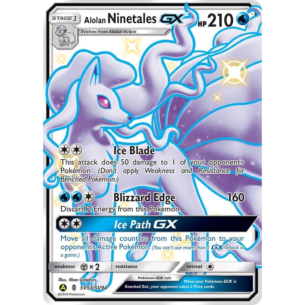 Image for Alolan Ninetales GX (SV53/SV94) (HIF:SV) - Pokemon