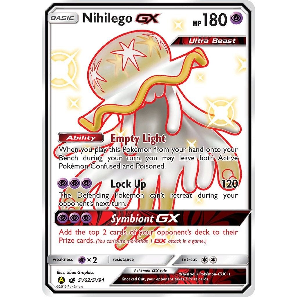 Image for Nihilego GX (SV62/SV94) (HIF:SV) - Pokemon