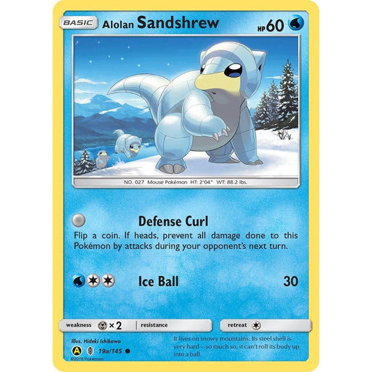 Image for Alolan Sandshrew - 19a/145 (019a/145) (PR) - Pokemon