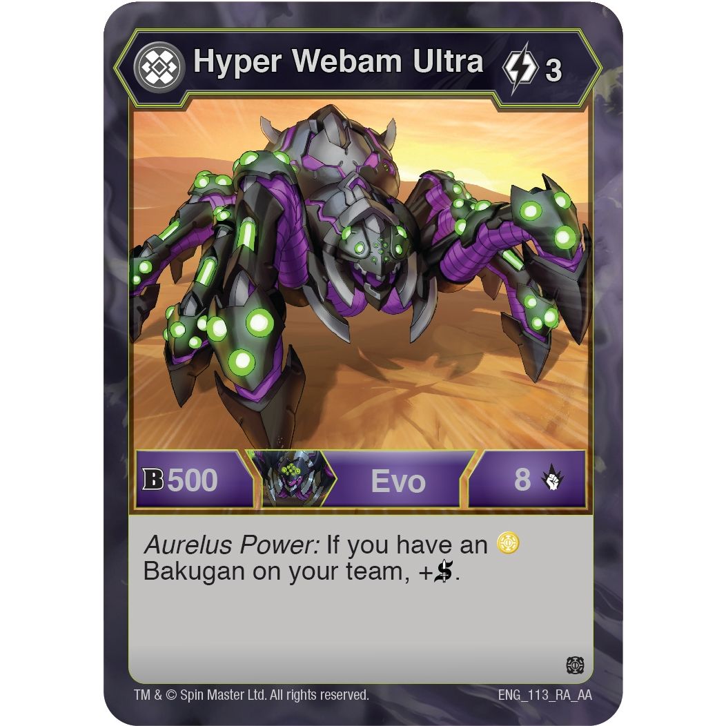 Image for Hyper Webam Ultra (113) (AA) - Bakugan TCG