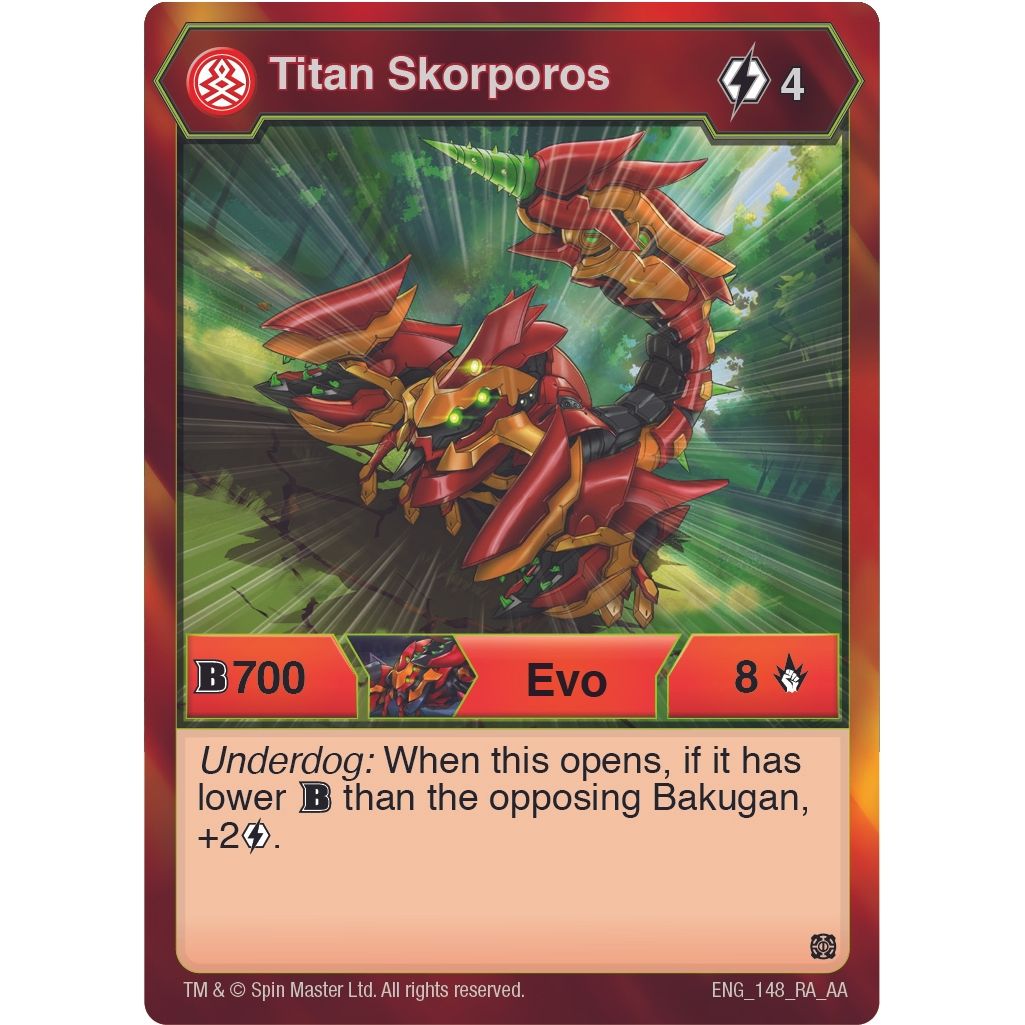 Image for Titan Skorporos (148) (AA) - Bakugan TCG