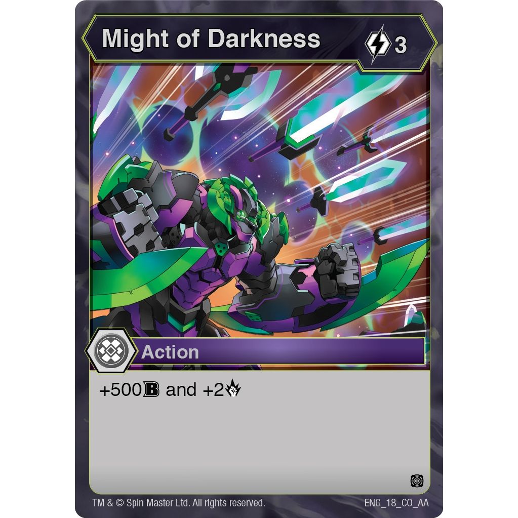 Image for Might of Darkness (18) (AA) - Bakugan TCG