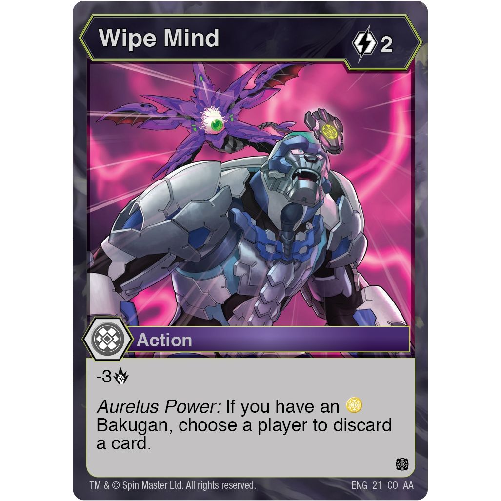 Image for Wipe Mind (21) (AA) - Bakugan TCG