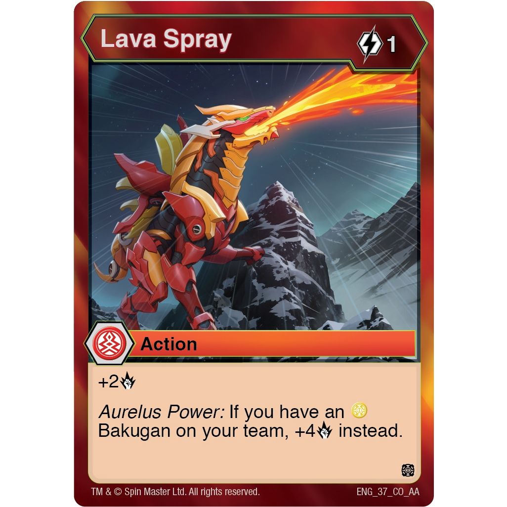 Image for Lava Spray (37) (AA) - Bakugan TCG