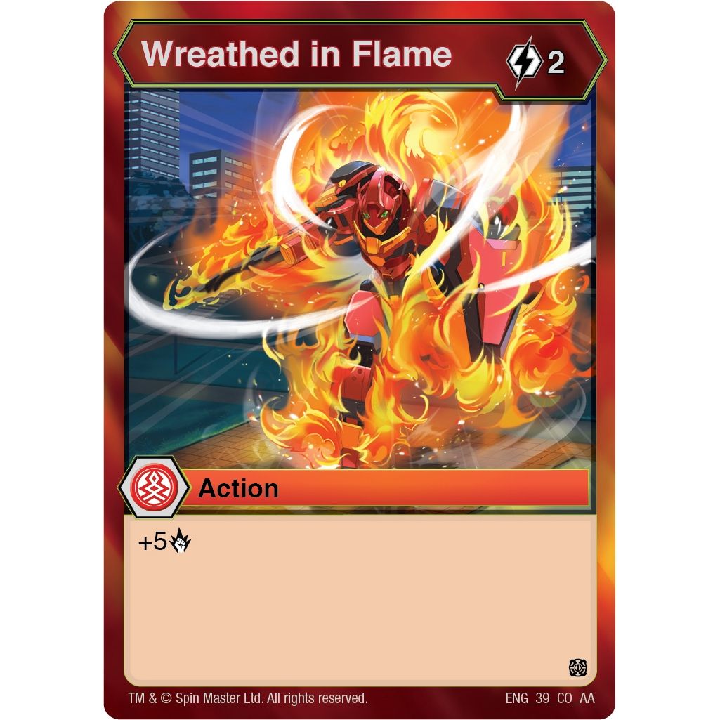 Image for Wreathed in Flame (39) (AA) - Bakugan TCG