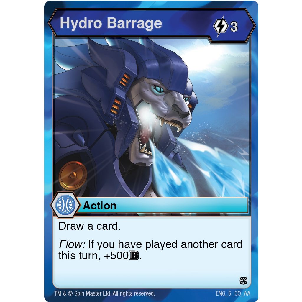 Image for Hydro Barrage (5) (AA) - Bakugan TCG