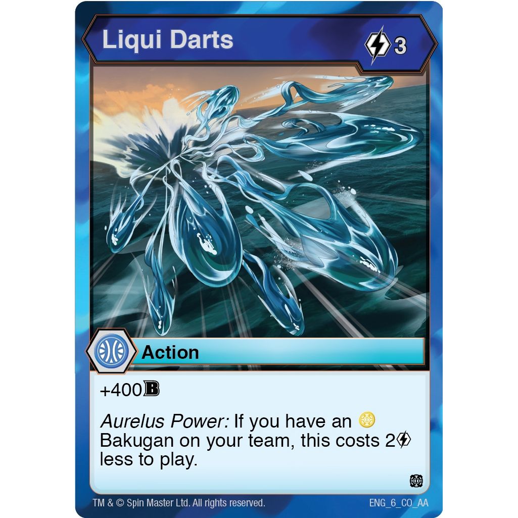 Image for Liqui Darts (6) (AA) - Bakugan TCG
