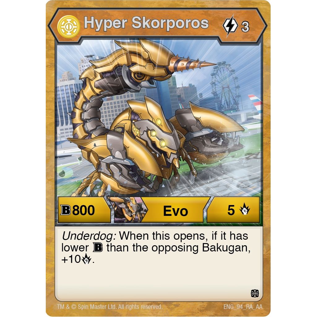 Image for Hyper Skorporos (94) (AA) - Bakugan TCG