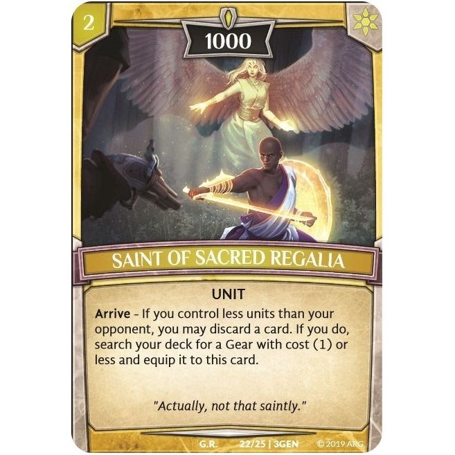 Image for Saint of Sacred Regalia (22/25 | 3GEN) (GEN) - Argent Saga TCG