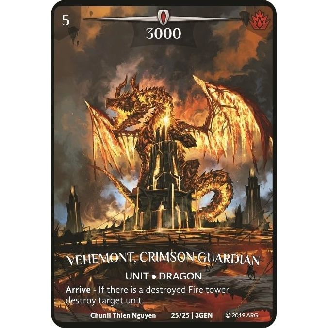 Image for Vehemont, Crimson Guardian (25/25 | 3GEN) (GEN) - Argent Saga TCG