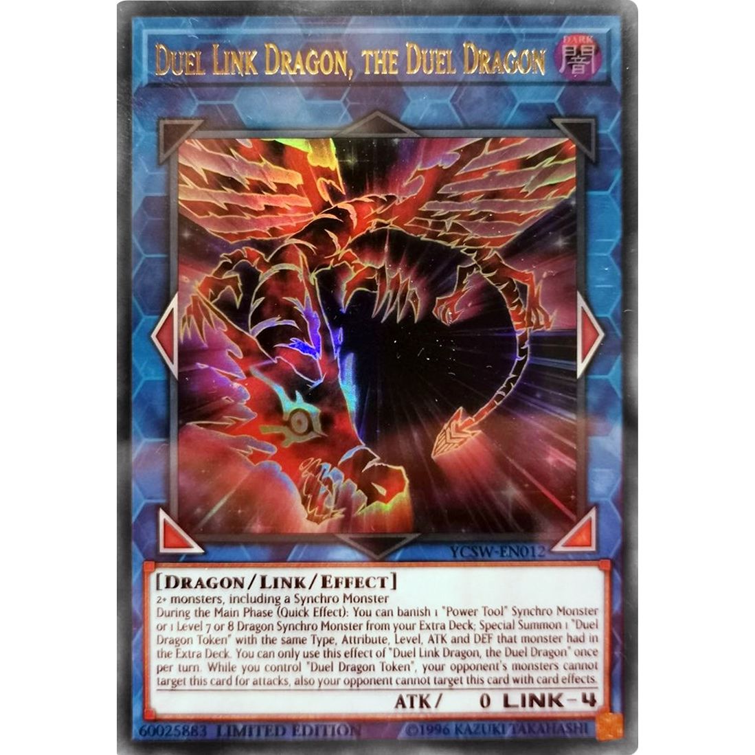 Image for Duel Link Dragon, the Duel Dragon (UR) (YCSW-EN012) (YCSW) - YuGiOh
