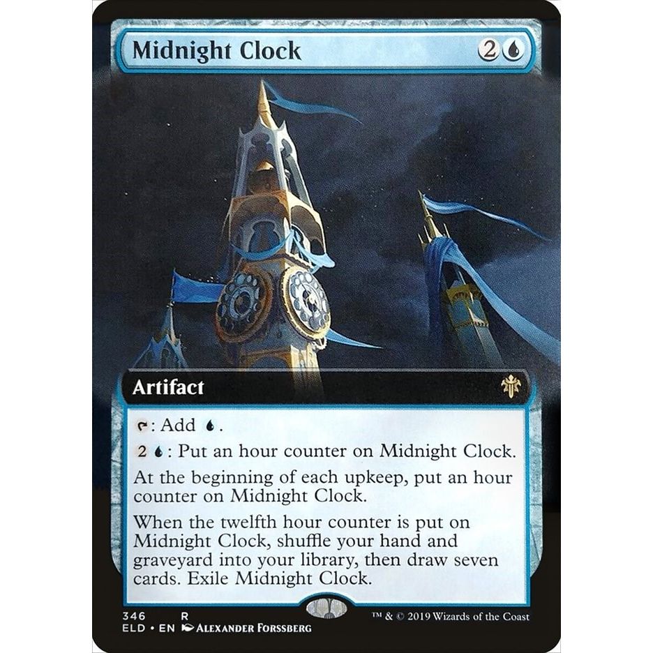 Image for Midnight Clock (Extended Art) (346) (ELD) - Magic: The Gathering