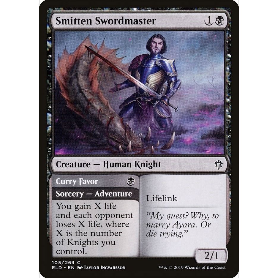 Image for Smitten Swordmaster (105) (ELD) - Magic: The Gathering