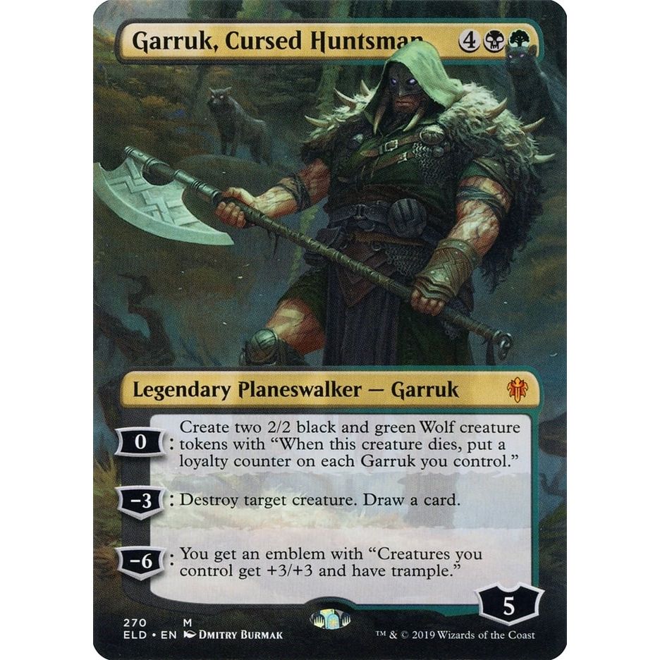 Image for Garruk, Cursed Huntsman (Borderless) (270) (ELD) - Magic: The Gathering