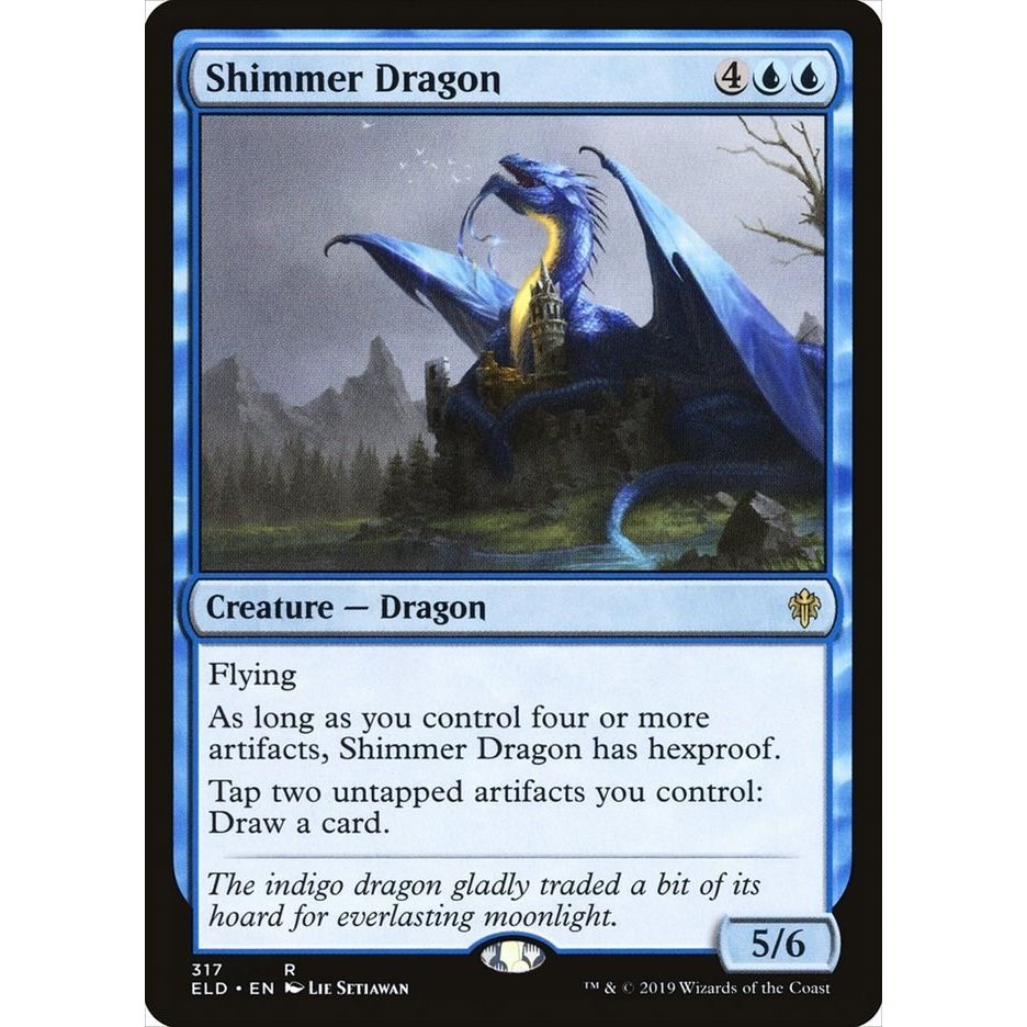 Image for Shimmer Dragon (317) (ELD) - Magic: The Gathering