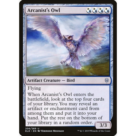 Image for Arcanist's Owl (206) (ELD) - Magic: The Gathering
