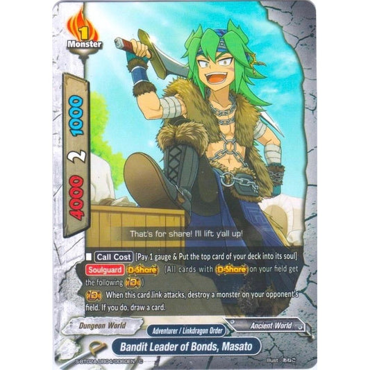 Image for Bandit Leader of Bonds, Masato (S-BT02A-UB04/0060EN) (S-BT02A) - Future Card BuddyFight