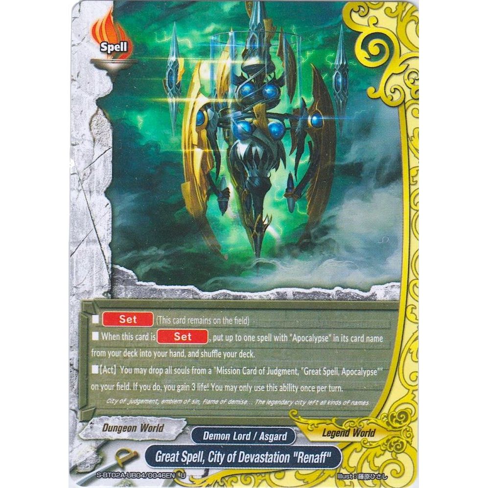 Image for Great Spell, City of Devastation "Renaff" (S-BT02A-UB04/0046EN) (S-BT02A) - Future Card BuddyFight