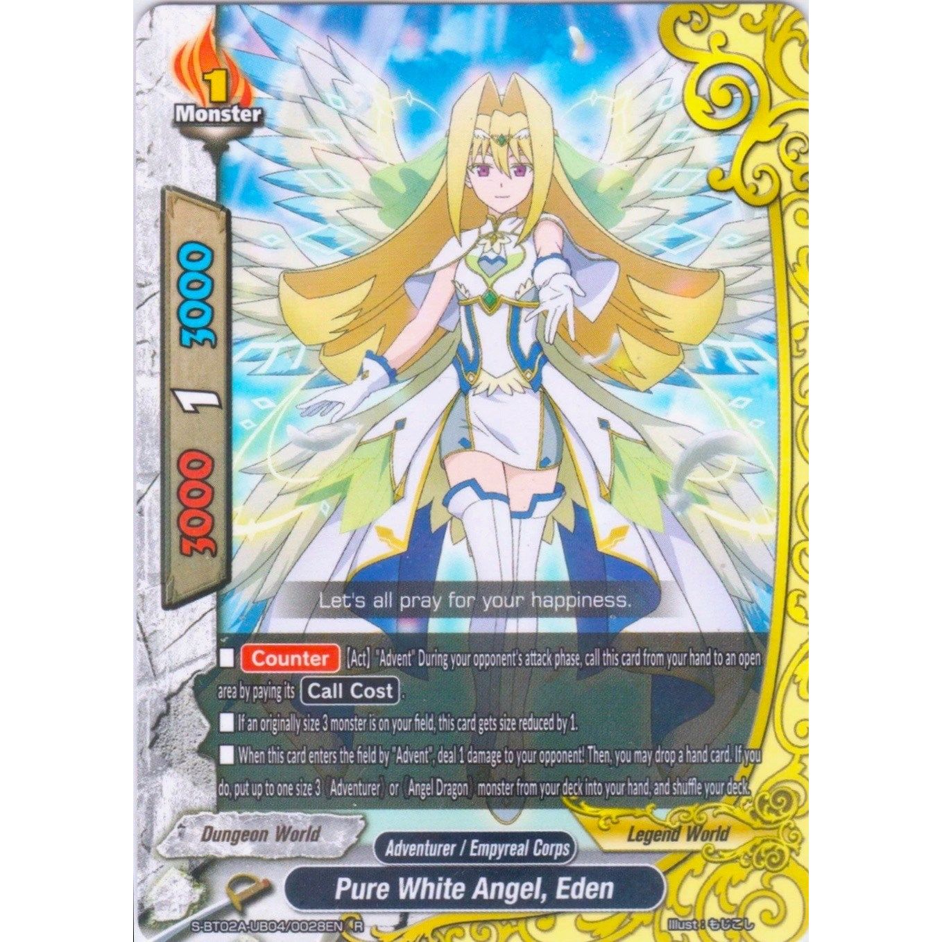 Image for Pure White Angel, Eden (S-BT02A-UB04/0028EN) (S-BT02A) - Future Card BuddyFight