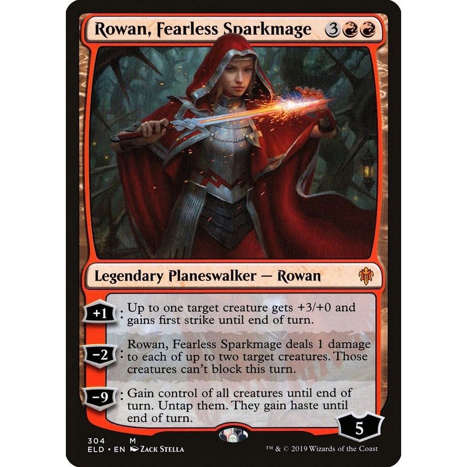 Image for Rowan, Fearless Sparkmage (304) (ELD) - Magic: The Gathering