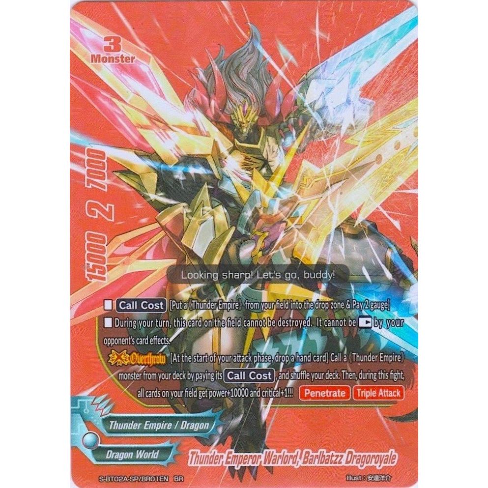 Image for Thunder Emperor Warlord, Barlbatzz Dragoroyale (BR) (S-BT02A-SP/BR01EN) (S-BT02A) - Future Card BuddyFight