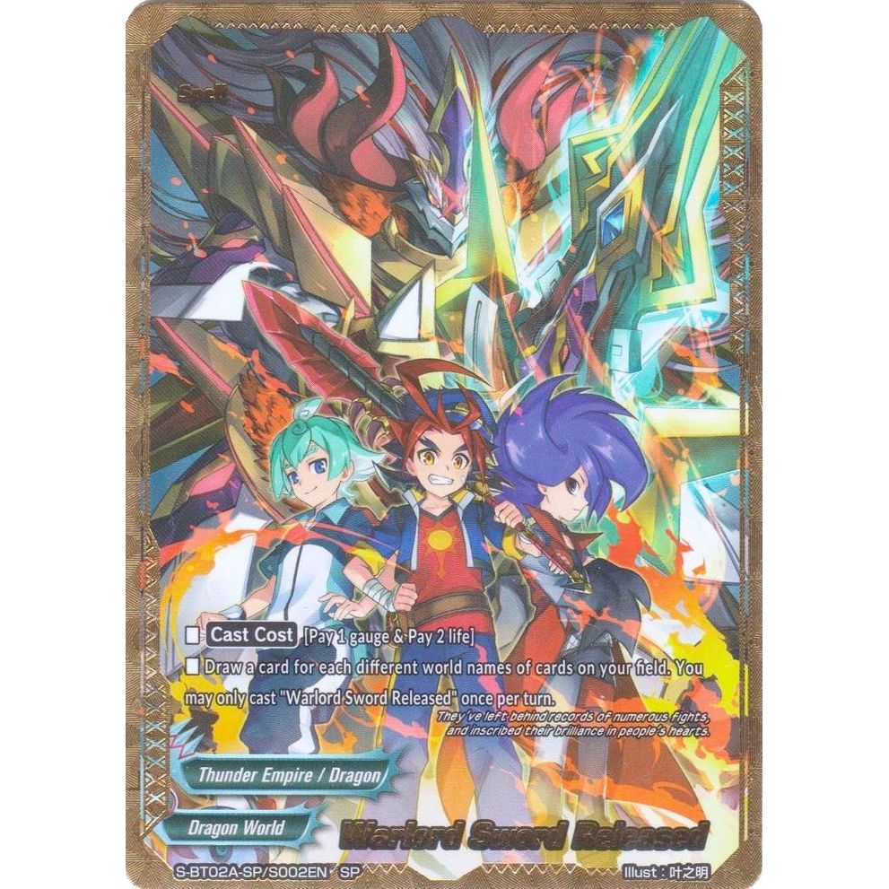 Image for Warlord Sword Released (SP) (S-BT02A-SP/S002EN) (S-BT02A) - Future Card BuddyFight