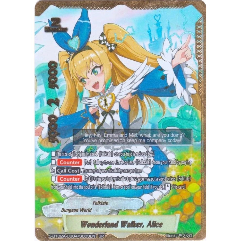 Image for Wonderland Walker, Alice (SP) (S-BT02A-UB04/S003EN) (S-BT02A) - Future Card BuddyFight