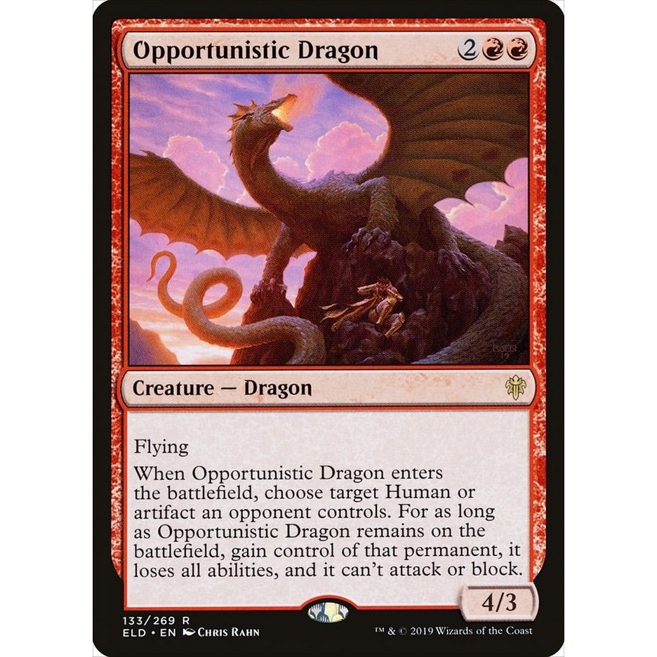 Image for Opportunistic Dragon (133) (ELD) - Magic: The Gathering