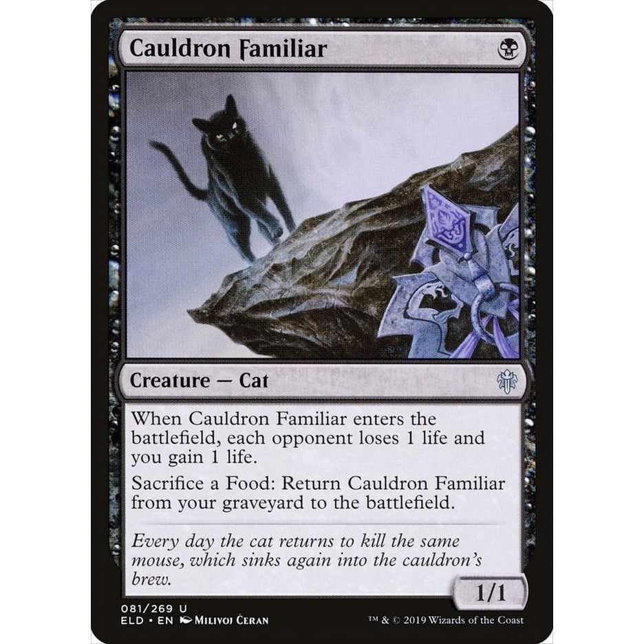 Image for Cauldron Familiar (81) (ELD) - Magic: The Gathering