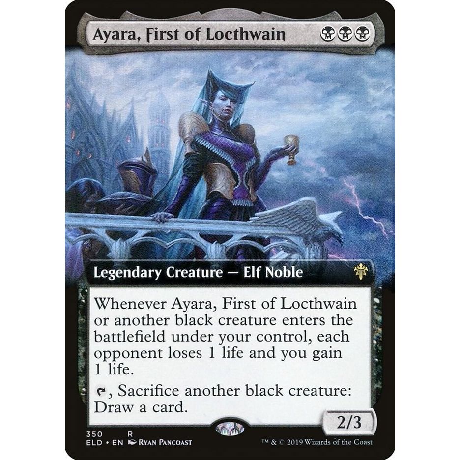 Image for Ayara, First of Locthwain (Extended Art) (350) (ELD) - Magic: The Gathering