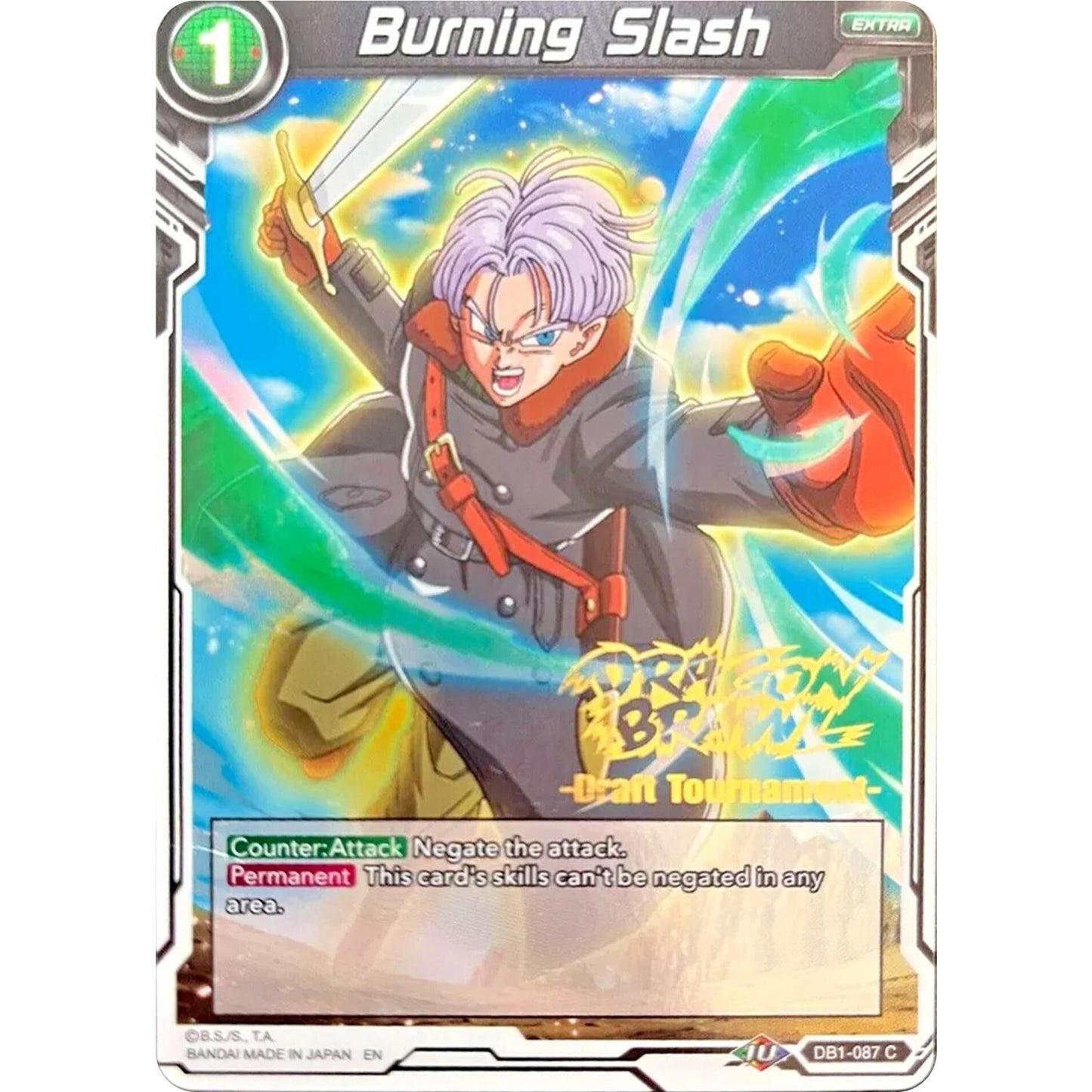 Image for Burning Slash (Dragon Brawl Draft Tournament Gold Stamped) (DB1-087) (PR) - Dragon Ball Super: Masters